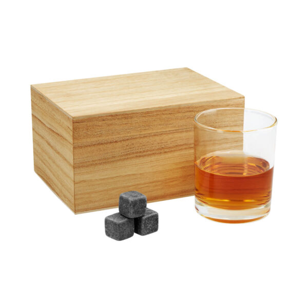 SET DE BAR DUNDEE BEIGE BAR 031 BE (VIDRIO / MADERA / PIEDRA)