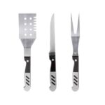 SET DE BBQ LERNA NEGRO BBQ 008 (ACERO INOXIDABLE UTENSILIOS / POLIÉSTER HIELERA) - Image 5