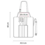 SET BBQ TAROUDANT NEGRO BBQ 011 N (ACERO INOXIDABLE Y MADERA UTENSILIOS / POLIÉSTER MANDIL) - Image 7