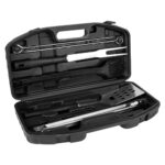 SET DE BBQ NOGAL NEGRO BBQ 012 N (ACERO INOXIDABLE Y PLÁSTICO UTENSILIOS / PLÁSTICO MALETÍN)