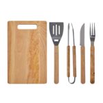 SET DE BBQ MOLT GRIS BBQ 018 G (ACERO INOXIDABLE Y MADERA UTENSILIOS / POLIÉSTER ESTUCHE) - Image 4