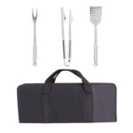 SET DE BBQ JASPER NEGRO BBQ 042 N (ACERO INOXIDABLE UTENSILIOS / POLIÉSTER ESTUCHE) - Image 2