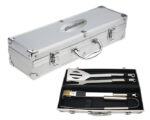 JGO DE BBQ C/ESTUCHE CROME BBQ017 PLATEADO (ACCESORIOS: ACERO INOXIDABLE // ESTUCHE: ALUMINIO / A110002 /  ARTICULOS PROMOCIONALES) - Image 3