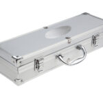 JGO DE BBQ C/ESTUCHE CROME BBQ017 PLATEADO (ACCESORIOS: ACERO INOXIDABLE // ESTUCHE: ALUMINIO / A110002 /  ARTICULOS PROMOCIONALES)