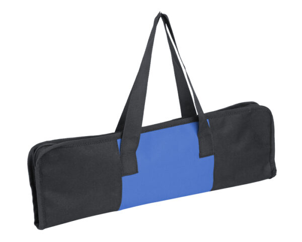 SET PARA ASADO CON BOLSA MAR Y TIERRA BBQ4523 AZUL (Poliéster / Acero Inoxidable)