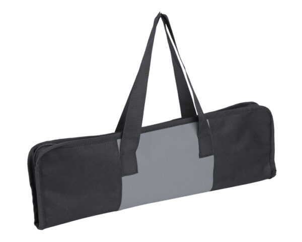 SET PARA ASADO CON BOLSA MAR Y TIERRA BBQ4523 GRIS (Poliéster / Acero Inoxidable)