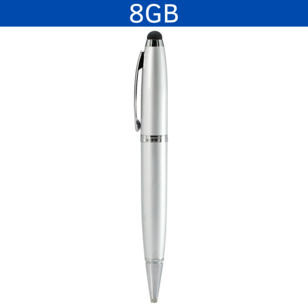 MEMORIA USB PEN STYLUS 8GB (USB140-U) PLATA