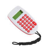 CALCULADORA CORDON REC CC4261 ROJO (PLÁSTICO / POLIÉSTER / A130032 /  ARTICULOS PROMOCIONALES)