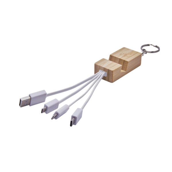 CABLE EASY BLANCO CEL 059 B (BAMBÚ / METAL ARGOLLA) - Imagen 2