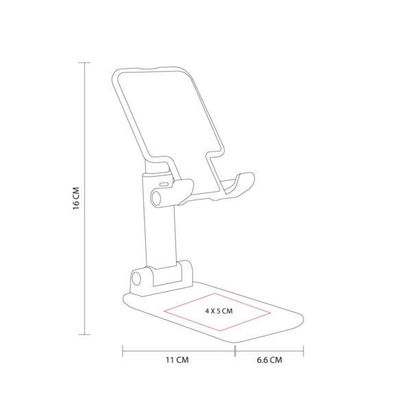 SOPORTE PARA CELULAR PLEGABLE BLANCO CEL 061 B (PLÁSTICO) - Imagen 5