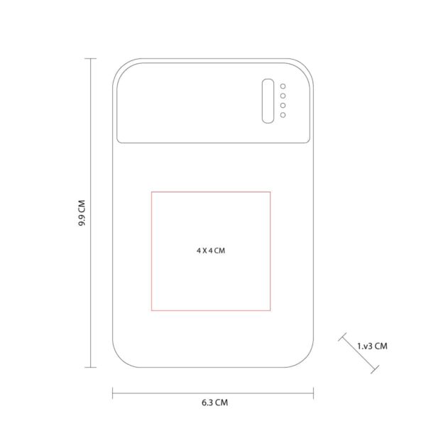 POWER BANK DAVUL BLANCO CRG 044 B (PLÁSTICO) - Imagen 4