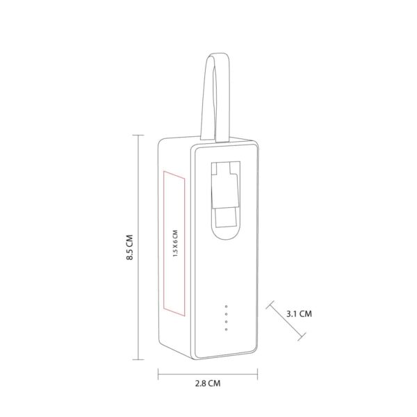 POWER BANK SAKTI NEGRO CRG 048 N (PLÁSTICO) - Imagen 4