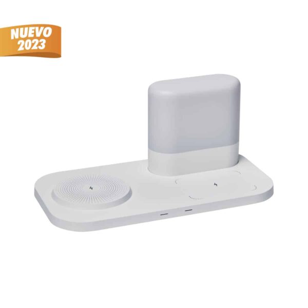 CARGADOR CON LÁMPARA LAMPPU BLANCO CRG 050 B (PLÁSTICO)