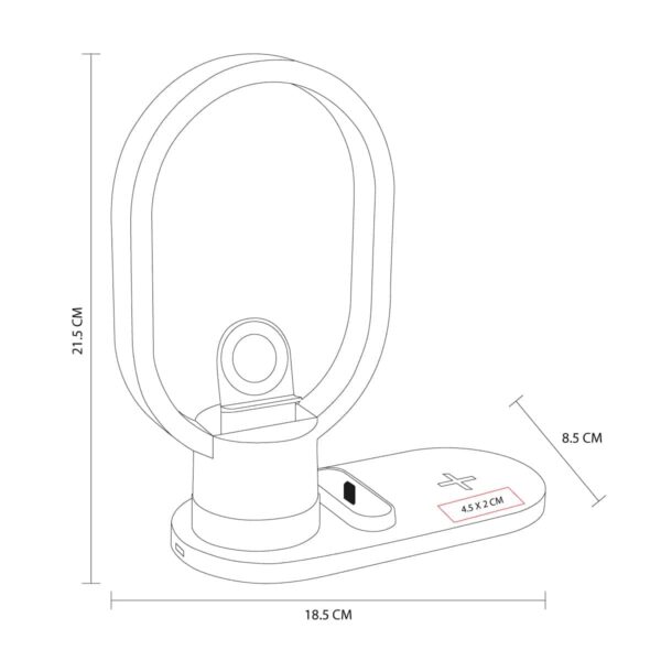 CARGADOR CON LÁMPARA VALOA NEGRO CRG 051 N (PLÁSTICO) - Imagen 3