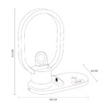 CARGADOR CON LÁMPARA VALOA NEGRO CRG 051 N (PLÁSTICO) - Image 3