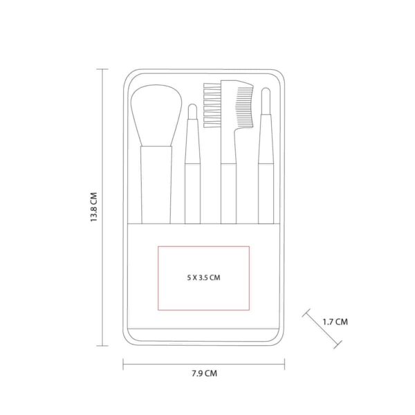 SET DE BROCHAS FURELA ROSA DAM 029 P (PLÁSTICO) - Imagen 3