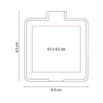 ESPEJO ALINE AZUL DAM 500 A (PLÁSTICO) - Image 2