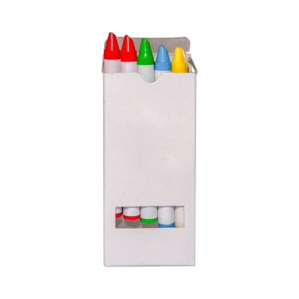 CAJA DE CRAYONES BLANCO DPO 014 (CERA / CAJA DE CARTÓN)