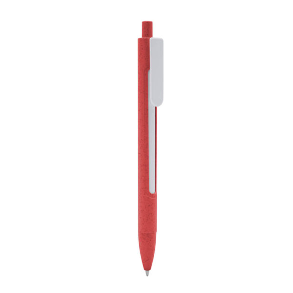 BOLÍGRAFO ECO GRURI ROJO ECO 080 R (PLÁSTICO / FIBRA DE TRIGO)