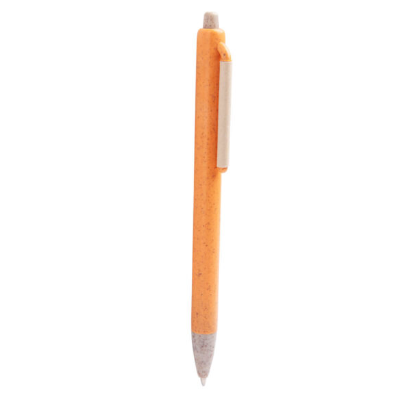 BOLÍGRAFO KIBRIT NARANJA ECO 090 O (FIBRA DE TRIGO / PLÁSTICO / CARTÓN)