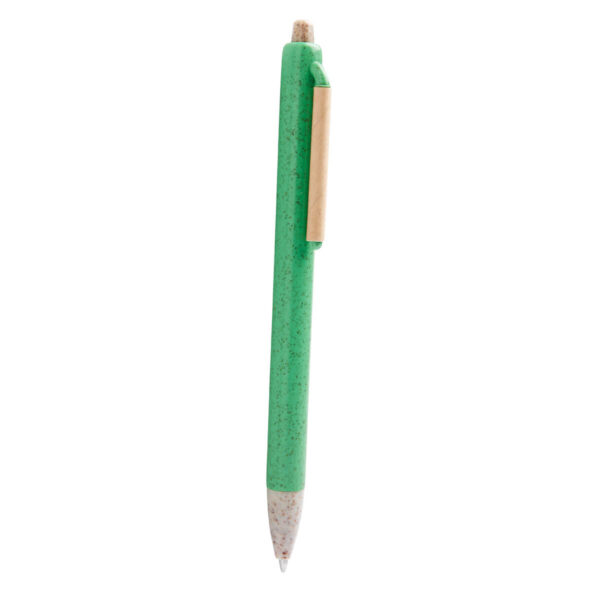 BOLÍGRAFO KIBRIT VERDE ECO 090 V (FIBRA DE TRIGO / PLÁSTICO / CARTÓN)