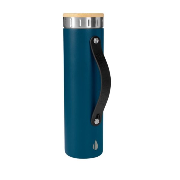 TERMO ICONIC AZUL ELM 002 A (ACERO INOXIDABLE / BAMBÚ / SILICÓN)