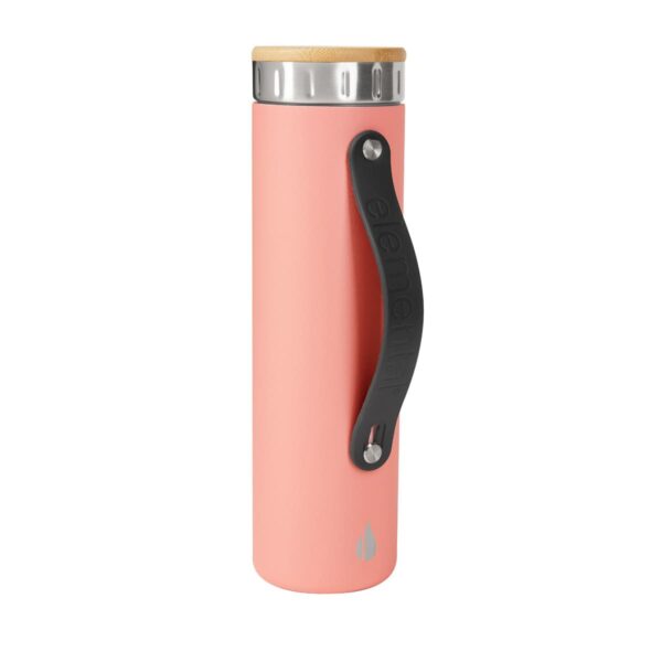 TERMO ICONIC ROSA ELM 002 P (ACERO INOXIDABLE / BAMBÚ / SILICÓN)