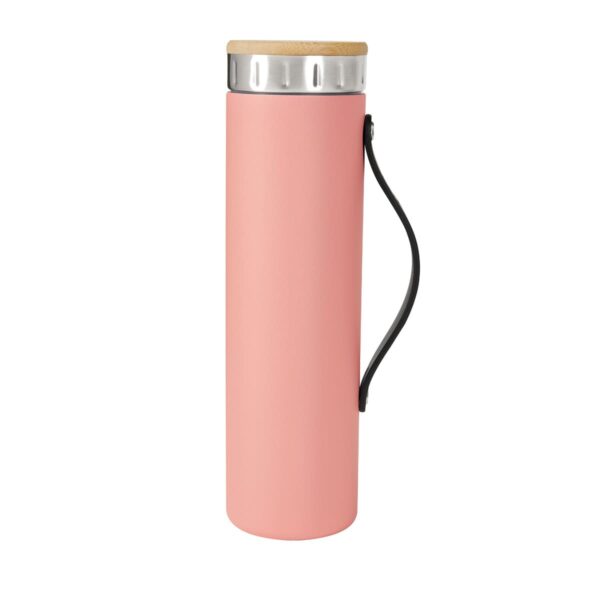 TERMO ICONIC ROSA ELM 002 P (ACERO INOXIDABLE / BAMBÚ / SILICÓN) - Imagen 3