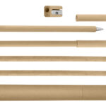 SET DE ESCRITURA ECOLÓGICO SET EKUS ESC4876 BEIGE (PAPEL / A120083 /  ARTICULOS PROMOCIONALES)