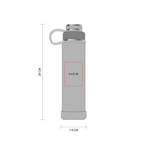 TERMO BOULDER BLANCO EVS 003 B (ACERO INOXIDABLE / PLÁSTICO) - Imagen 3