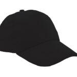 GORRA LISA CALIFORNIA GL5010 NEGRO (ALGODÓN / GL5010.02 /  ARTICULOS PROMOCIONALES)