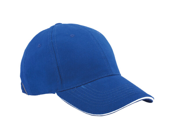 GORRA LISA SANDWICH GL6101 AZUL (Algodón)