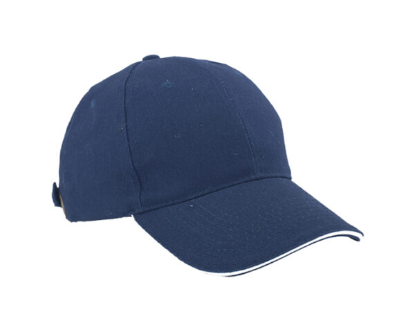 GORRA LISA SANDWICH GL6101 AZUL MARINO (Algodón)