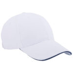 GORRA LISA SANDWICH GL6101 BLANCO (ALGODÓN / A020066 /  ARTICULOS PROMOCIONALES)