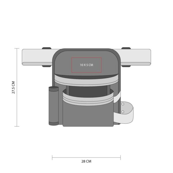 PORTA HERRAMIENTAS GRADITI NEGRO HER 059 N (POLIÉSTER) - Imagen 5