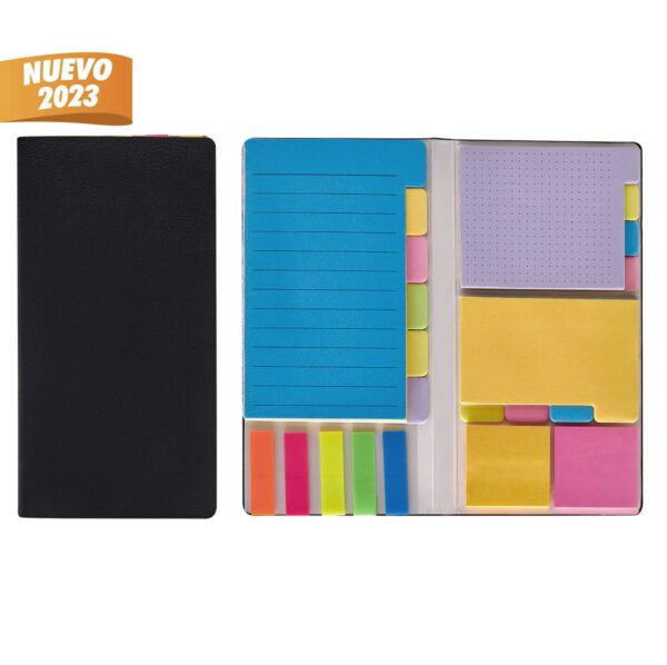 NOTAS PASTA CURPIEL NEGRO HL 008 N (CURPIEL / PAPEL)