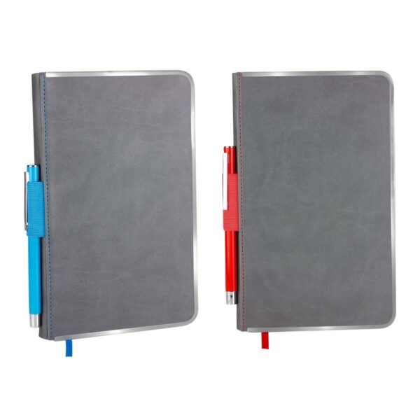 LIBRETA ISAR AZUL HL 9010 A (CURPIEL / METAL) - Imagen 4