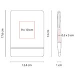 SET KHALID NEGRO HL 9043 N (CURPIEL LIBRETA / ALUMINIO BOLÍGRAFO) - Image 6