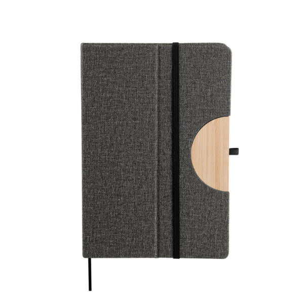 LIBRETA PAULO GRIS HL 9080 G (CURPIEL / BAMBÚ)
