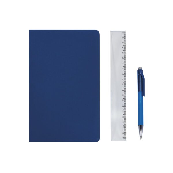 SET DE LIBRETA NODI AZUL HL 9085 A (CURPIEL LIBRETA / PLÁSTICO BOLÍGRAFO / PVC BOLSA)