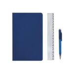 SET DE LIBRETA NODI AZUL HL 9085 A (CURPIEL LIBRETA / PLÁSTICO BOLÍGRAFO / PVC BOLSA)