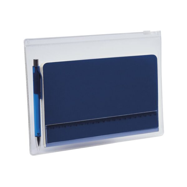 SET DE LIBRETA NODI AZUL HL 9085 A (CURPIEL LIBRETA / PLÁSTICO BOLÍGRAFO / PVC BOLSA) - Imagen 2