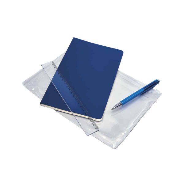 SET DE LIBRETA NODI AZUL HL 9085 A (CURPIEL LIBRETA / PLÁSTICO BOLÍGRAFO / PVC BOLSA) - Imagen 3