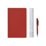 SET DE LIBRETA NODI ROJO HL 9085 R (CURPIEL LIBRETA / PLÁSTICO BOLÍGRAFO / PVC BOLSA)