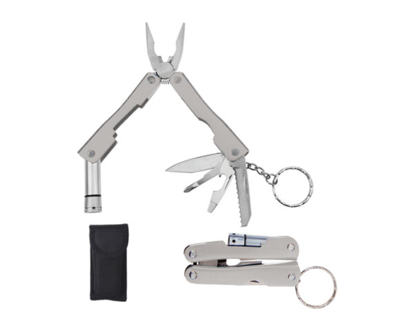 HERRAMIENTA MULTIFUNCIONAL MULTITOOLS HMB1 PLATA (Acero Inoxidable)