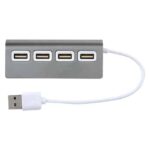 HUB DE 4 PUERTOS USB NEWPORT GRIS METALICO HUB 010 G (ALUMINIO / PLÁSTICO) - Image 2