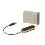 CONCENTRADOR DE PUERTOS TALLIN NEGRO HUB 012 N (BAMBÚ / CURPIEL / PLÁSTICO) - Image 4