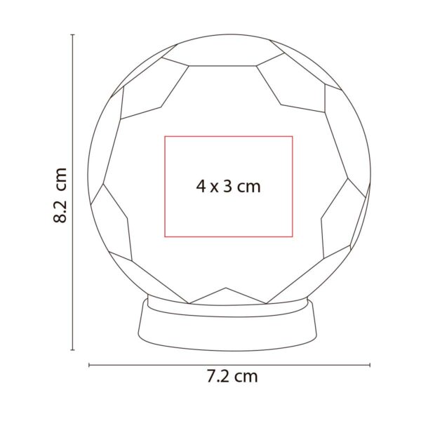 ALCANCÍA EN FORMA DE BALÓN BICOLOR INF 070-01 (PLÁSTICO) - Imagen 4