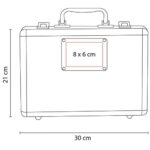 MALETÍN DE POKER BELLAGIO PLATA JM 004 (METAL ESTUCHE / PLÁSTICO FICHAS Y DADOS) - Image 5