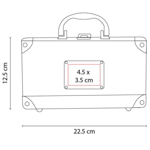 MINI MALETÍN DE POKER LUCKY PLATA JM 014 (METAL ESTUCHE / PLÁSTICO FICHAS Y DADOS) - Imagen 3